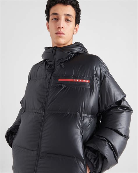 prada puffer jacket with belt|Prada puffer jacket price.